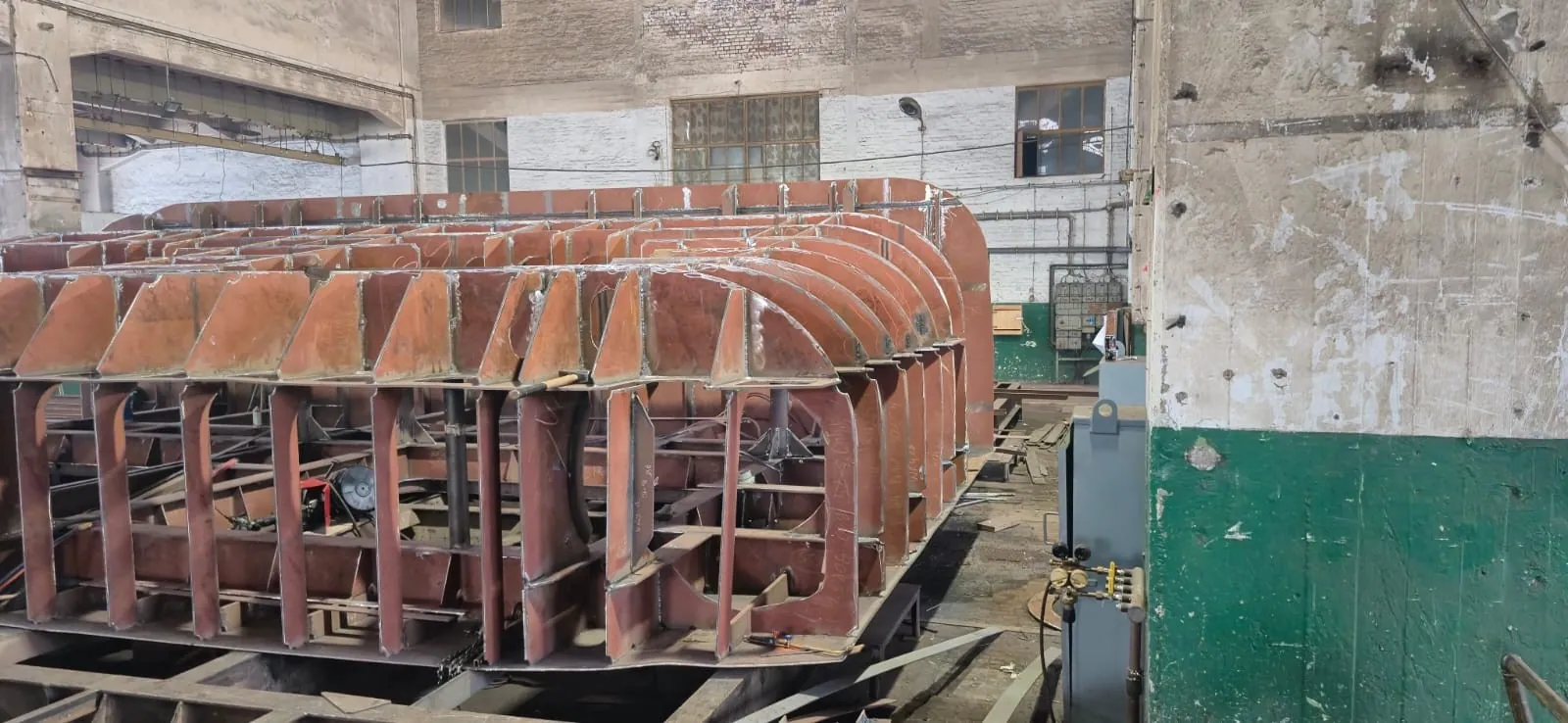 Shipyard refit work