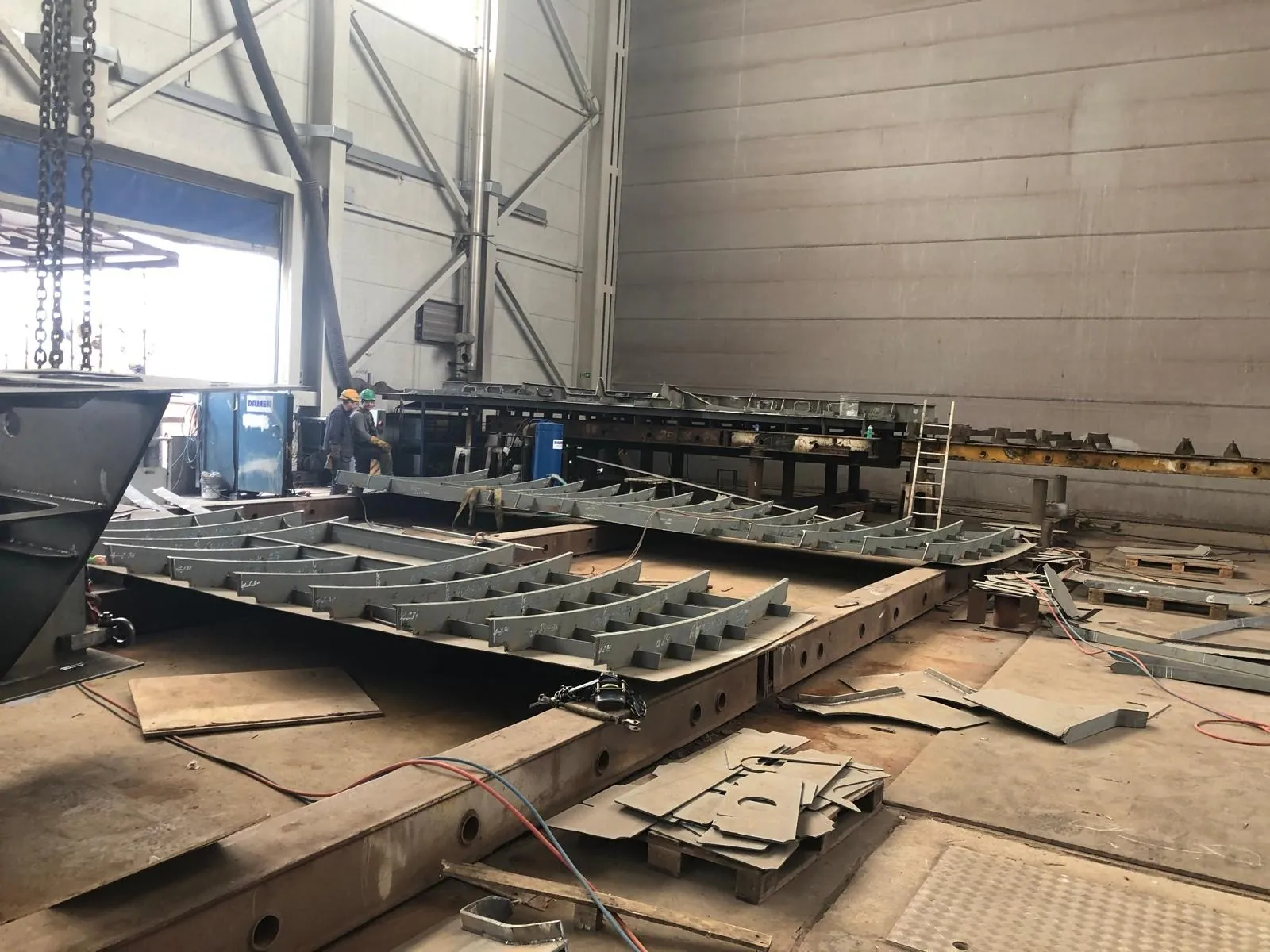 HVAC installation work, industrial ventilation ducts